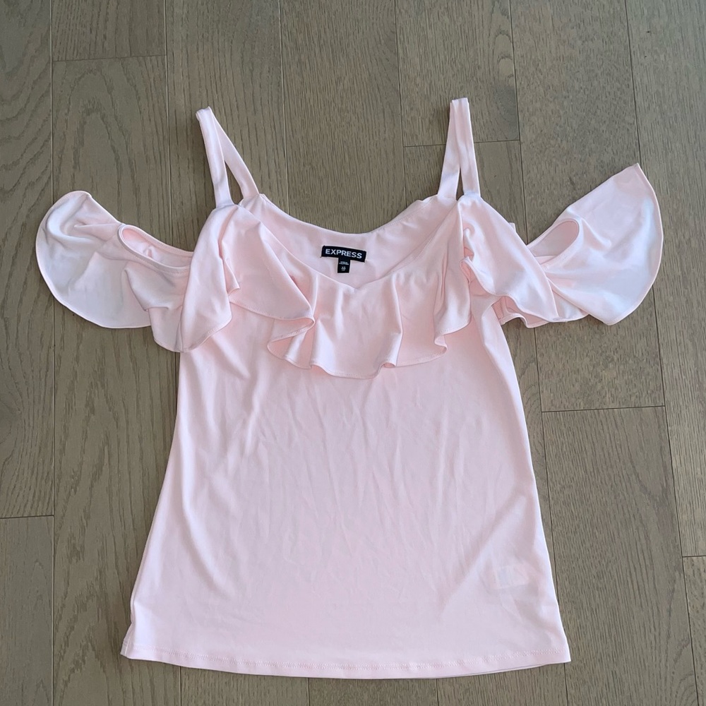 Express cold shoulder top
